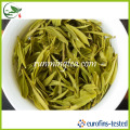 Folhas de chá de cor verde escura